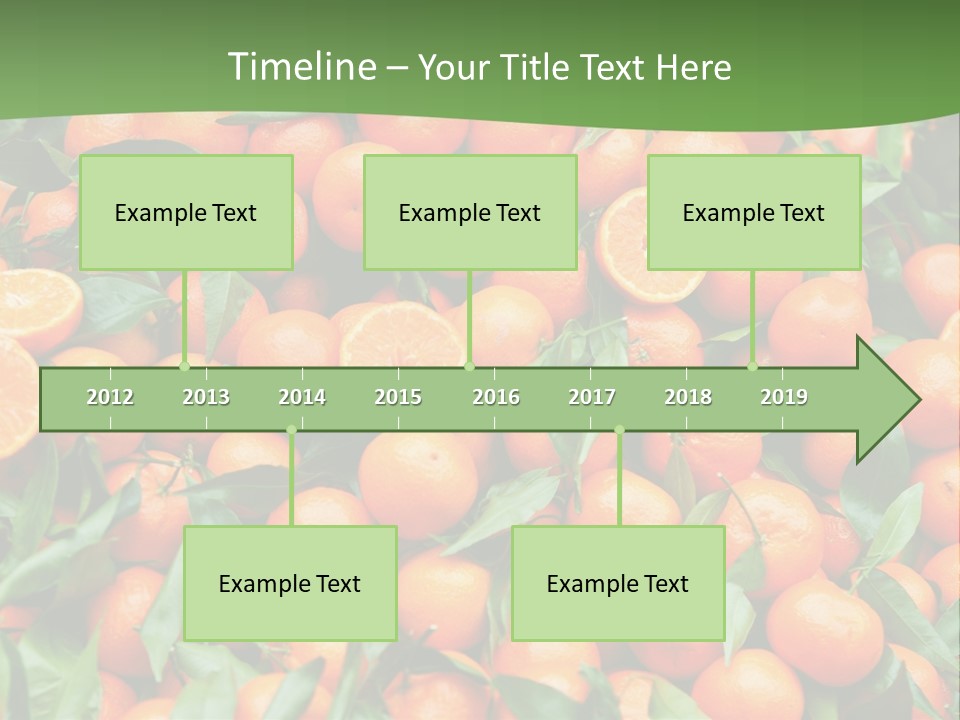 Nature Mandarin Vegetarian PowerPoint Template