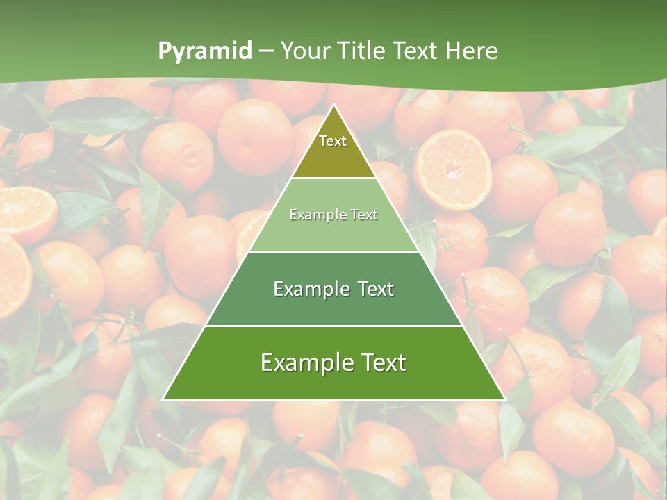 Nature Mandarin Vegetarian PowerPoint Template