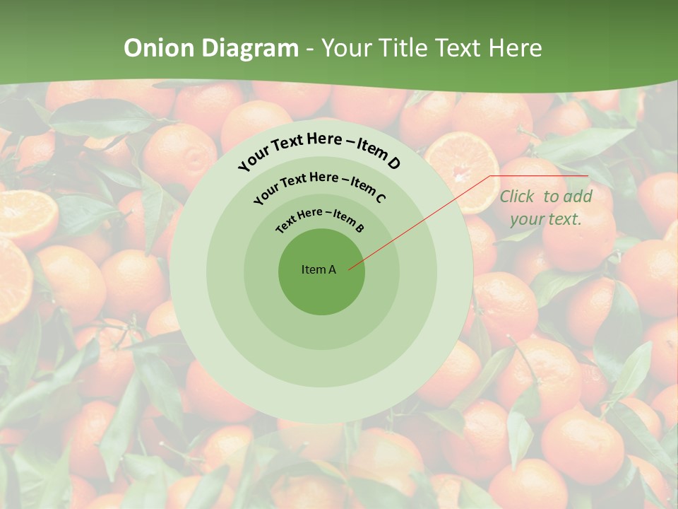 Nature Mandarin Vegetarian PowerPoint Template