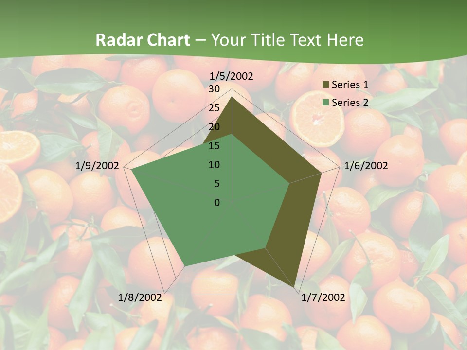 Nature Mandarin Vegetarian PowerPoint Template
