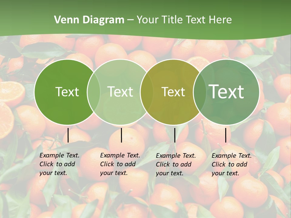 Nature Mandarin Vegetarian PowerPoint Template