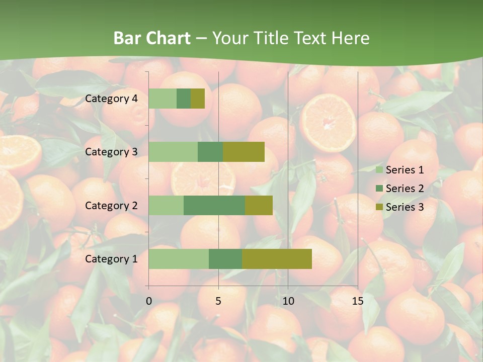 Nature Mandarin Vegetarian PowerPoint Template