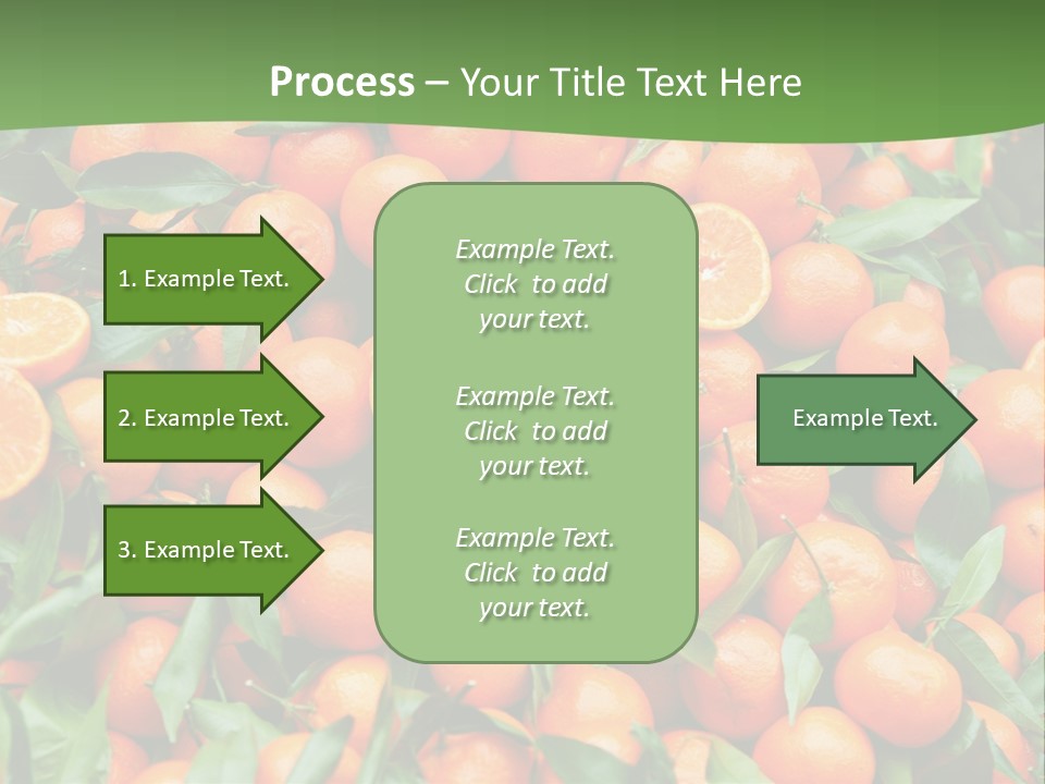 Nature Mandarin Vegetarian PowerPoint Template