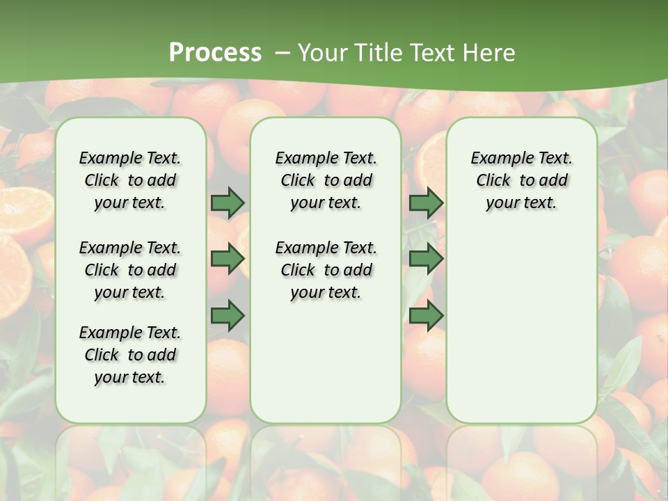 Nature Mandarin Vegetarian PowerPoint Template