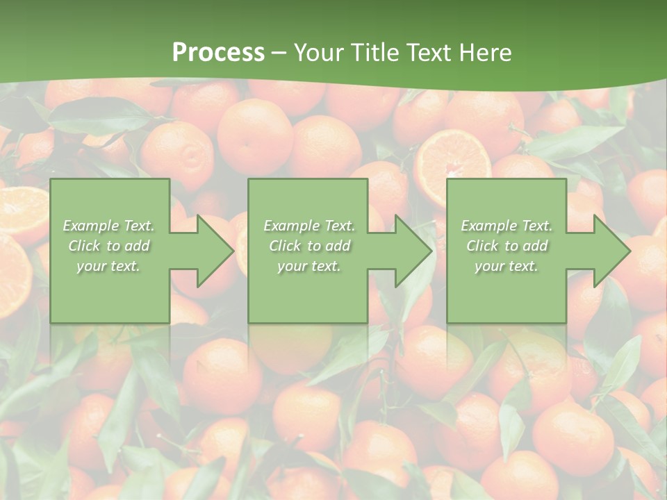 Nature Mandarin Vegetarian PowerPoint Template