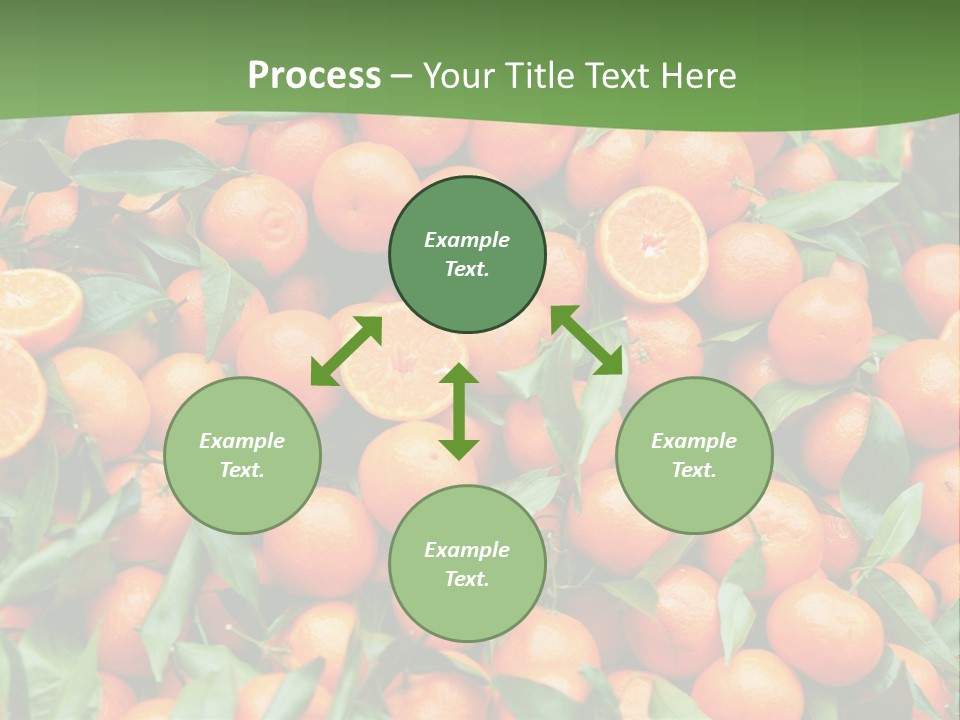 Nature Mandarin Vegetarian PowerPoint Template