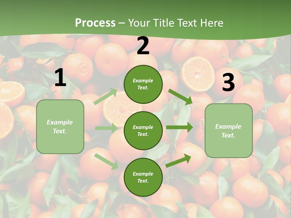 Nature Mandarin Vegetarian PowerPoint Template