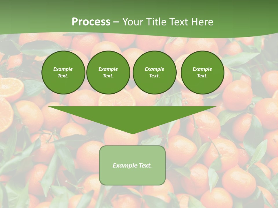 Nature Mandarin Vegetarian PowerPoint Template