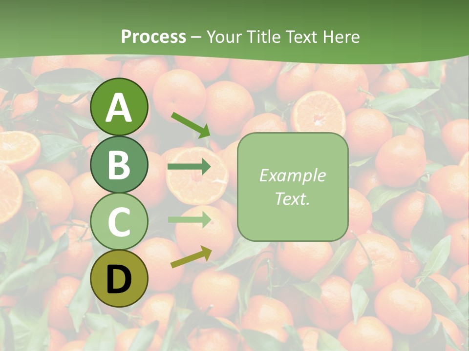 Nature Mandarin Vegetarian PowerPoint Template