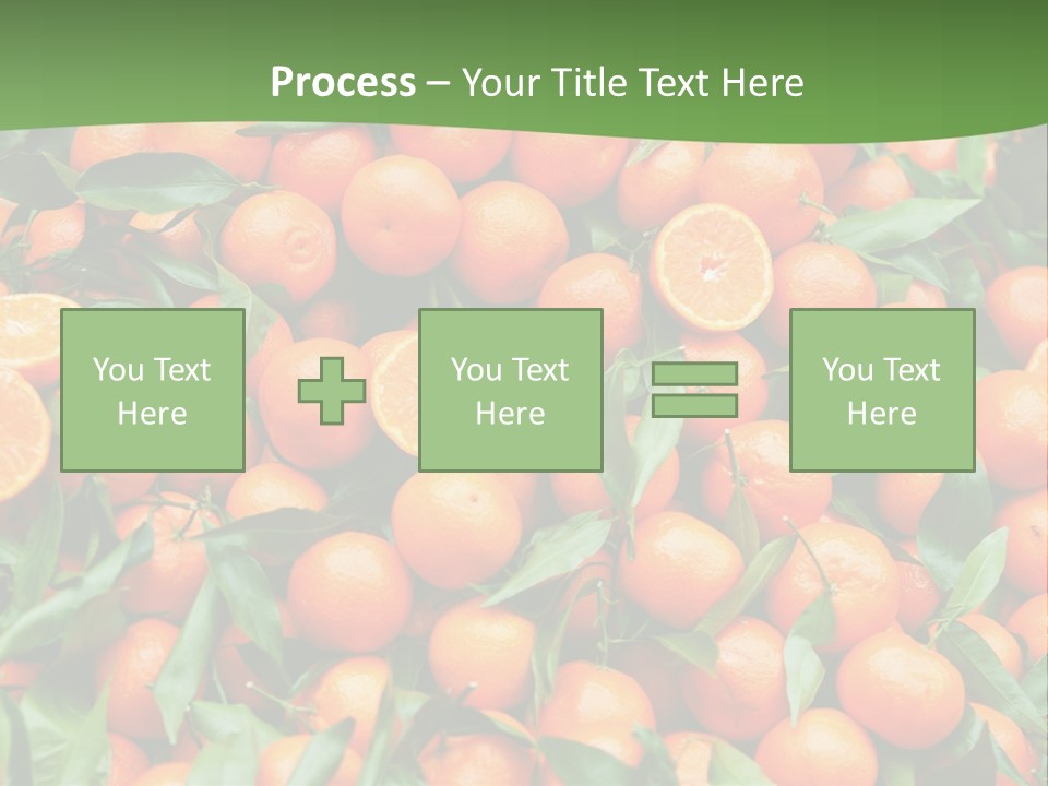Nature Mandarin Vegetarian PowerPoint Template