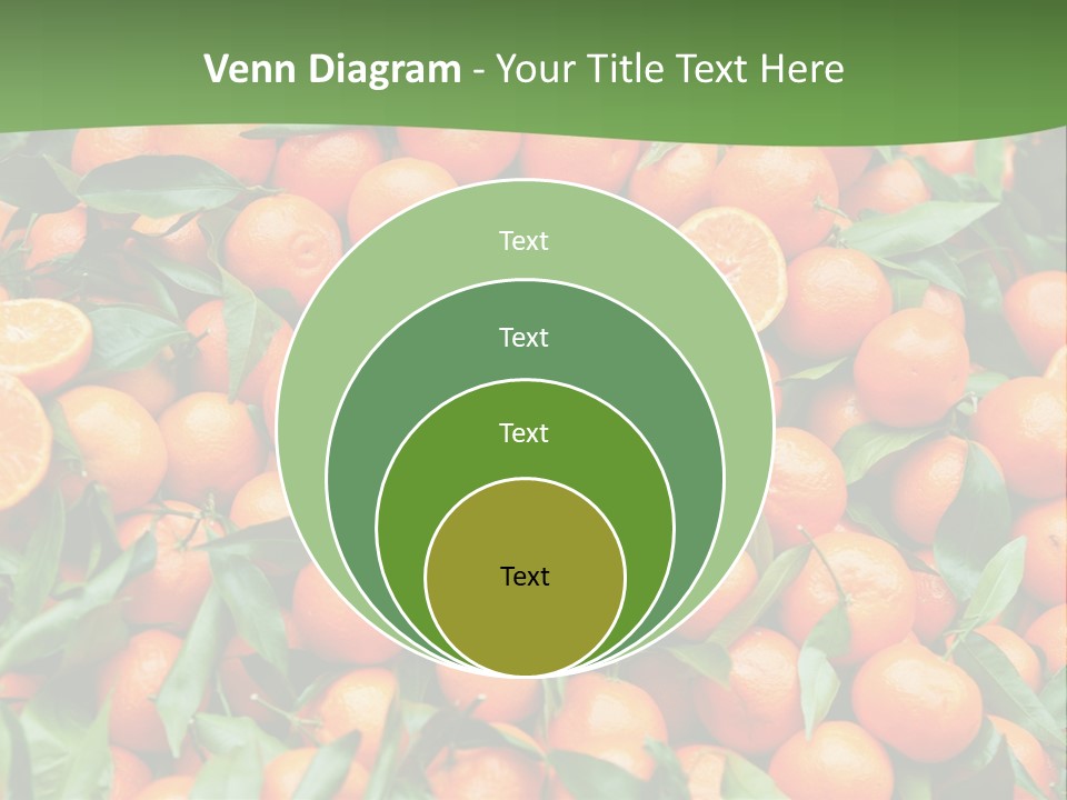 Nature Mandarin Vegetarian PowerPoint Template