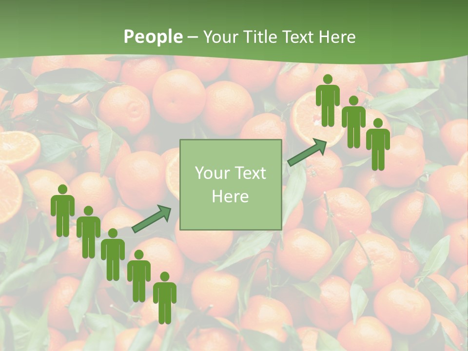 Nature Mandarin Vegetarian PowerPoint Template