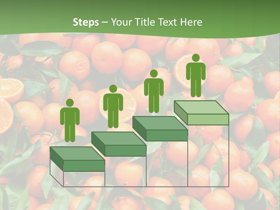 Nature Mandarin Vegetarian PowerPoint Template
