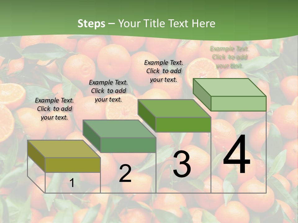 Nature Mandarin Vegetarian PowerPoint Template