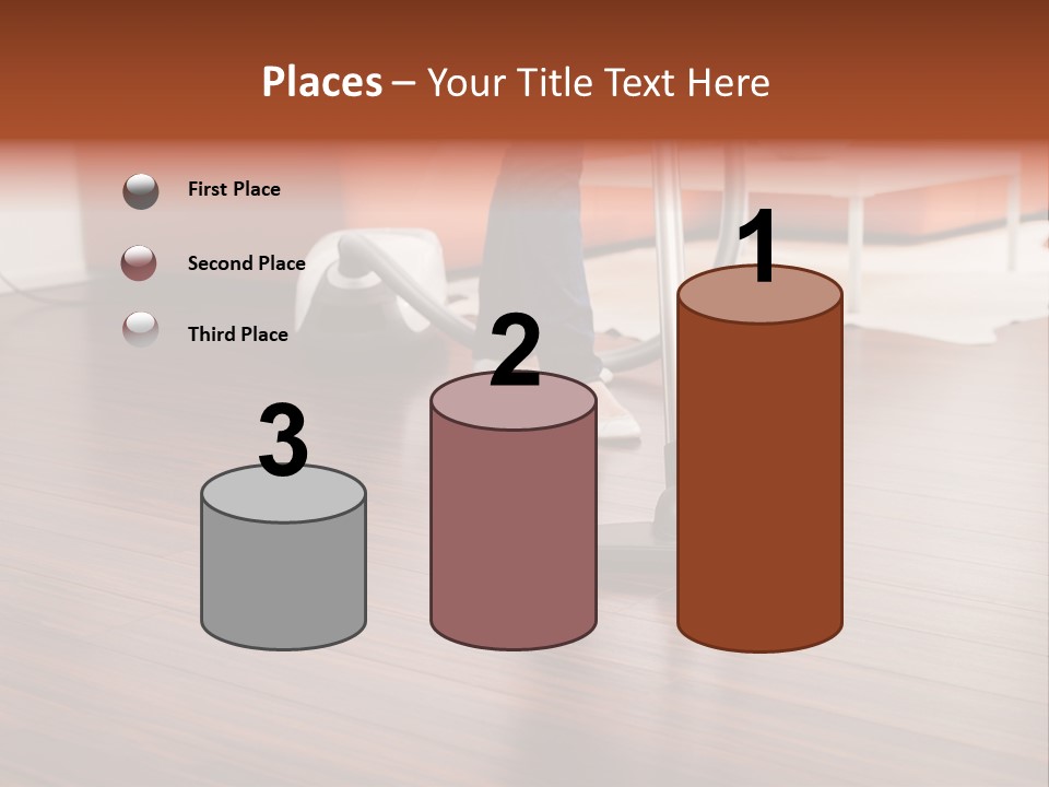 Redhaired Modern Woman PowerPoint Template