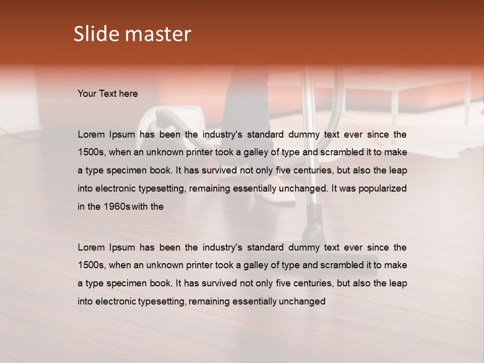 Redhaired Modern Woman PowerPoint Template