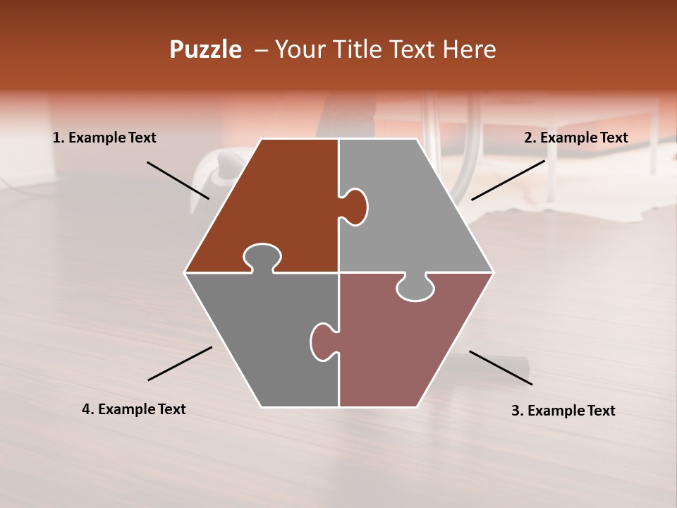 Redhaired Modern Woman PowerPoint Template