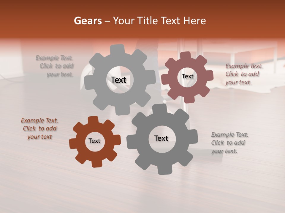 Redhaired Modern Woman PowerPoint Template