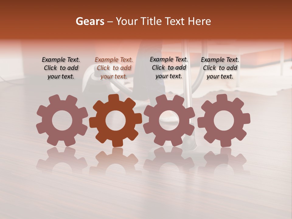 Redhaired Modern Woman PowerPoint Template