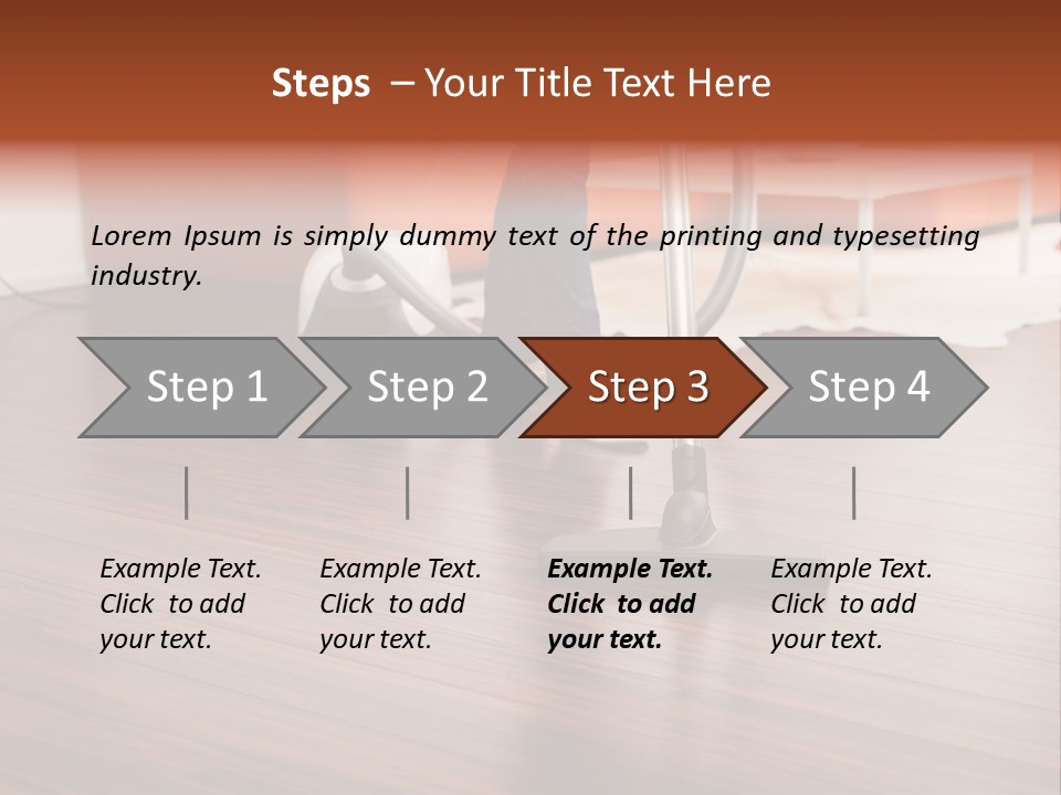 Redhaired Modern Woman PowerPoint Template