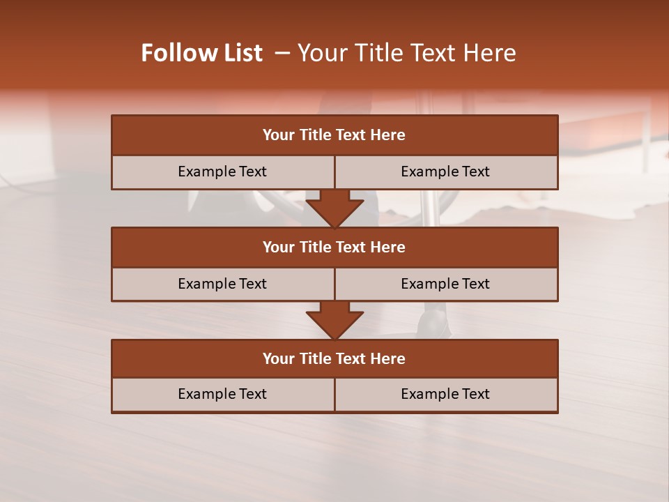 Redhaired Modern Woman PowerPoint Template