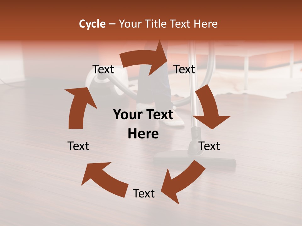 Redhaired Modern Woman PowerPoint Template