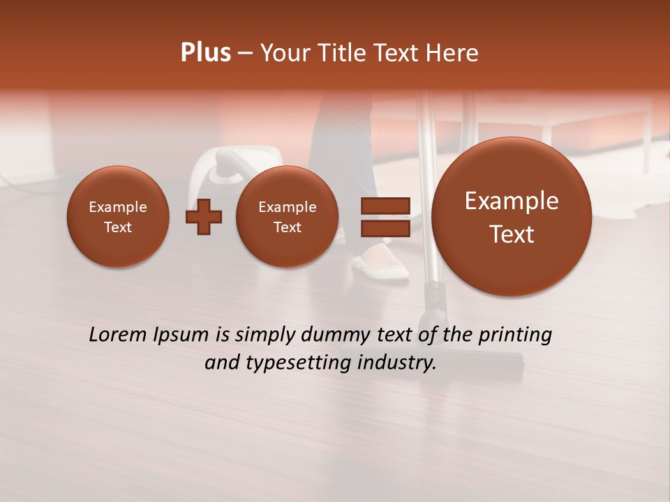 Redhaired Modern Woman PowerPoint Template