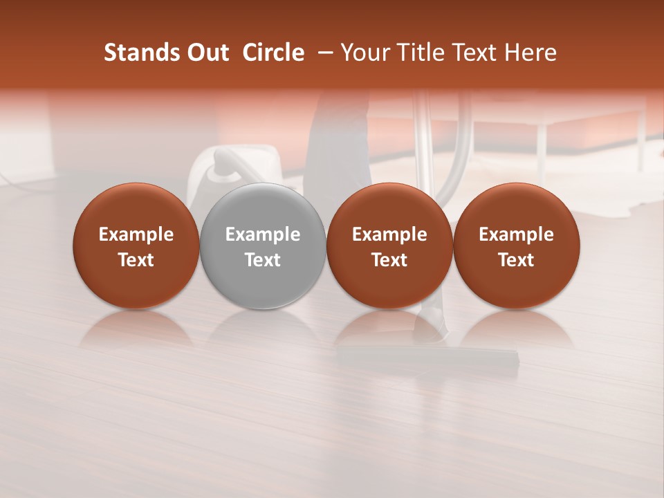 Redhaired Modern Woman PowerPoint Template