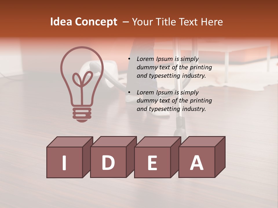 Redhaired Modern Woman PowerPoint Template