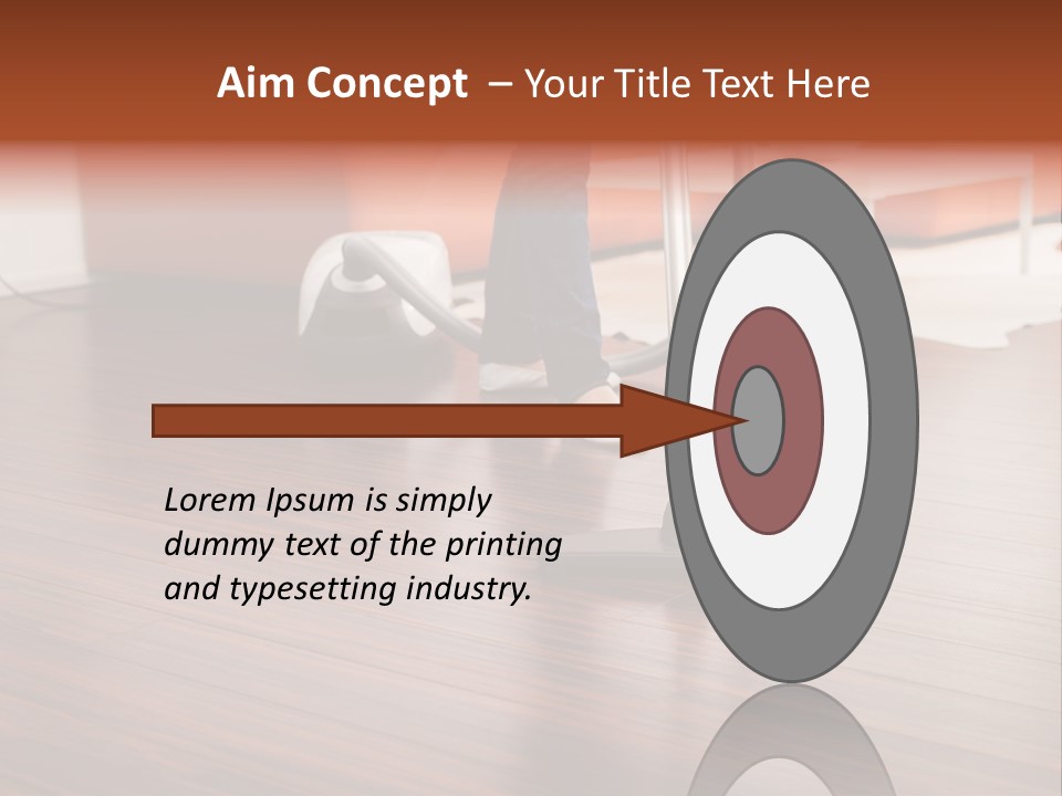 Redhaired Modern Woman PowerPoint Template