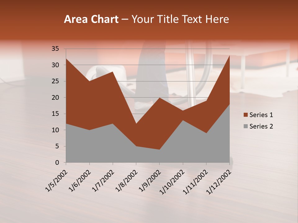 Redhaired Modern Woman PowerPoint Template