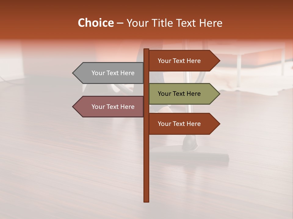 Redhaired Modern Woman PowerPoint Template