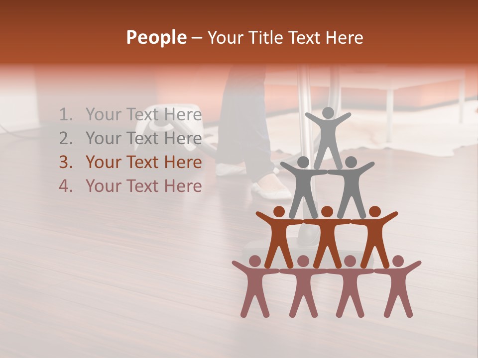 Redhaired Modern Woman PowerPoint Template