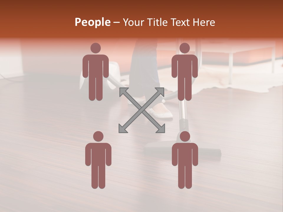 Redhaired Modern Woman PowerPoint Template