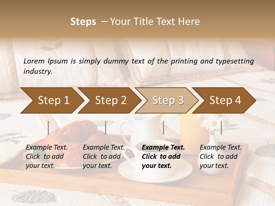 Hotel Furnishings Serve PowerPoint Template