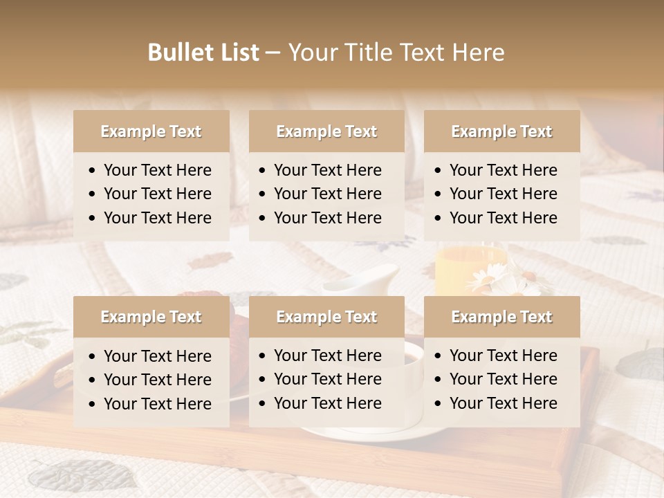 Hotel Furnishings Serve PowerPoint Template
