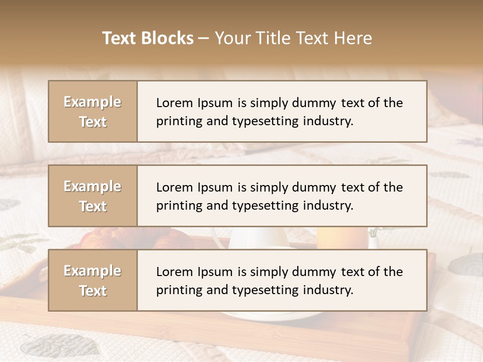 Hotel Furnishings Serve PowerPoint Template