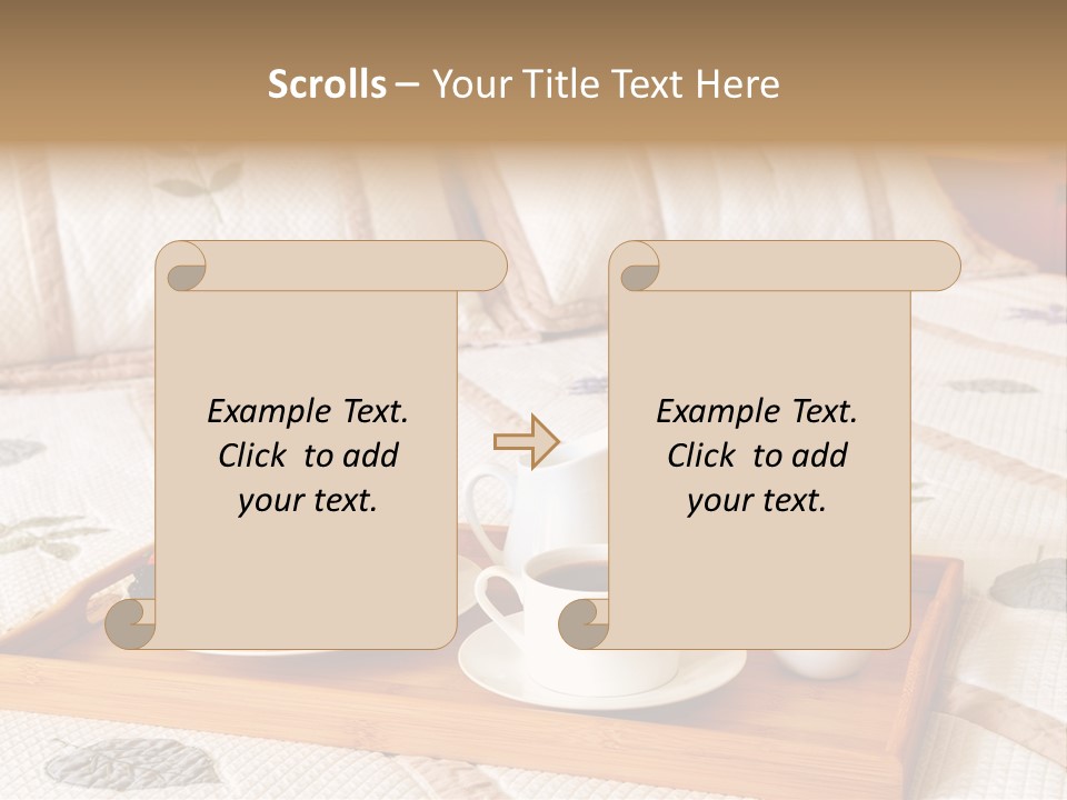 Hotel Furnishings Serve PowerPoint Template