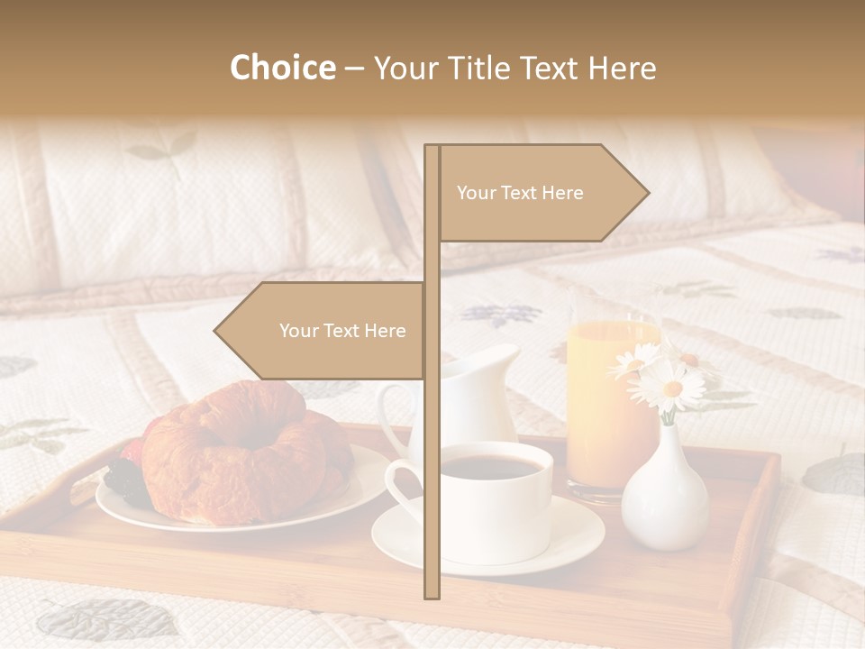 Hotel Furnishings Serve PowerPoint Template