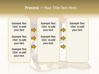 A Wooden House With A Keychain On A White Background PowerPoint Template