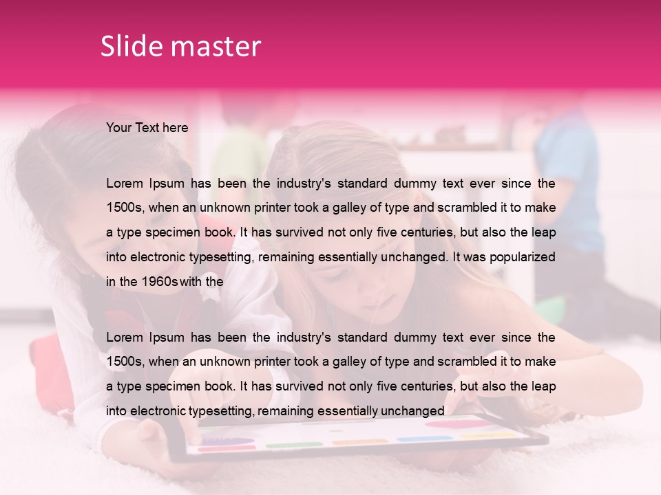 Person Touchpad Game PowerPoint Template