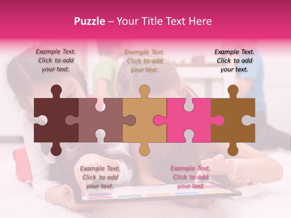 Person Touchpad Game PowerPoint Template