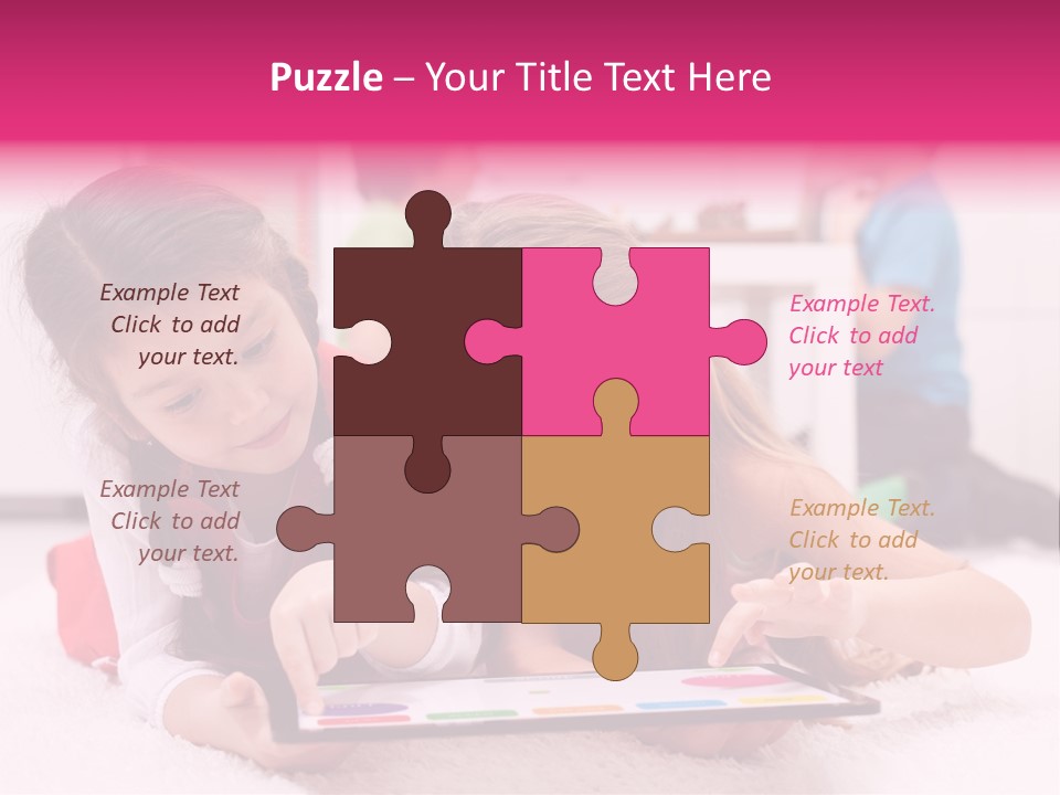 Person Touchpad Game PowerPoint Template