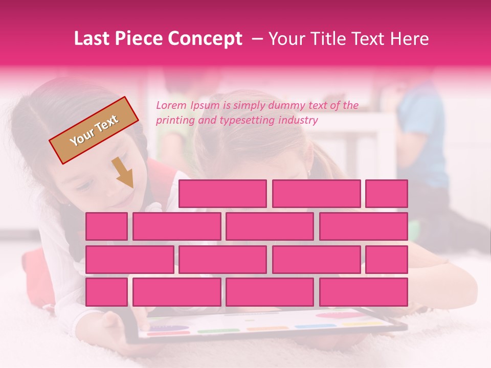 Person Touchpad Game PowerPoint Template