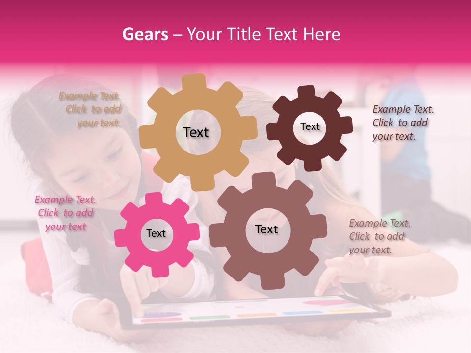 Person Touchpad Game PowerPoint Template