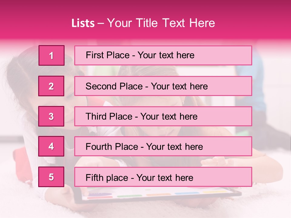 Person Touchpad Game PowerPoint Template