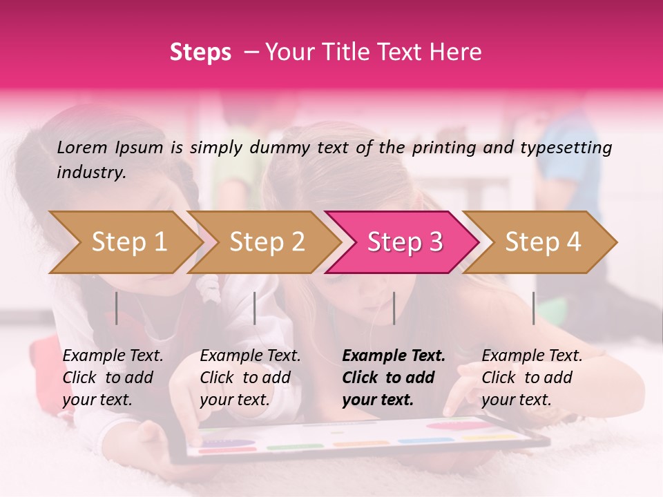 Person Touchpad Game PowerPoint Template