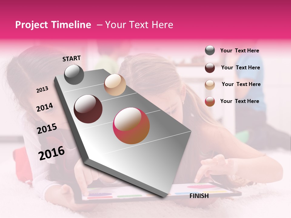 Person Touchpad Game PowerPoint Template