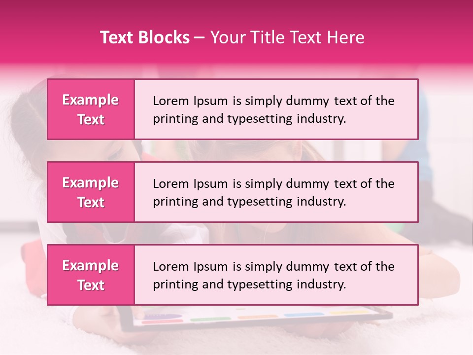 Person Touchpad Game PowerPoint Template