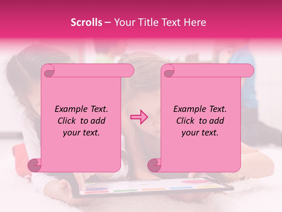 Person Touchpad Game PowerPoint Template